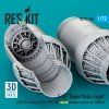 RESKIT RSU72-0304 F-15 Eagle/Strike Eagle (A,B,C,D,E early,J) F100-PW-220 closed exhaust nozzles for GWH kit (3D Printed) 1/72